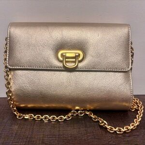 Holt Renfrew Gold Chain Crossbody Evening Bag | Vintage